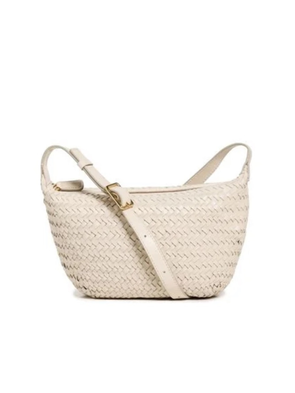 Maxwell Leather Woven Crossbody Bag NWT